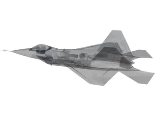 F-22 Raptor 3D Model