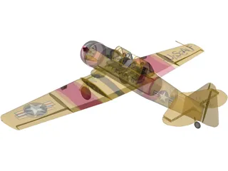 T-6 Texan 3D Model