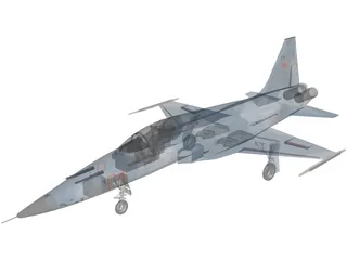 Northrop F-5E Tiger II 3D Model