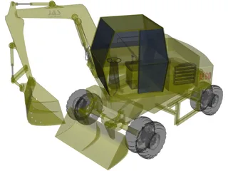 Excavator 1960 3D Model