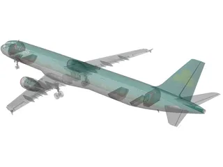 Airbus A321 Aer Lingus 3D Model