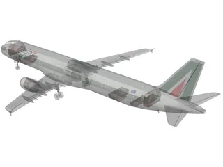 Airbus A321 Alitalia 3D Model