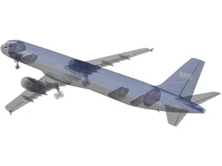 Airbus A321 British Midland 3D Model