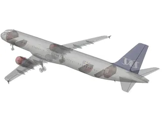 Airbus A321 SAS 3D Model