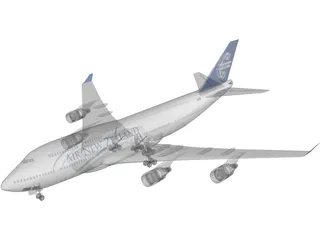 Boeing 747-400 Air New Zealand 3D Model