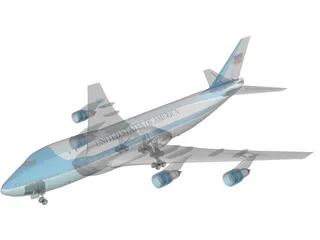 Air Force One USA Boeing 707 3D Model