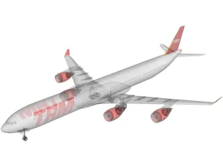 Airbus A340-600 TAM 3D Model