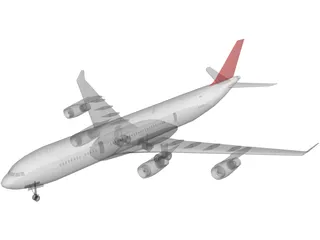 Airbus A340-600 3D Model