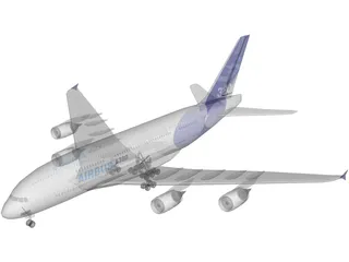 Airbus A380 3D Model