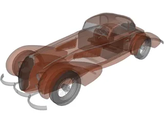 Alfa Romeo 8C (1938) 3D Model