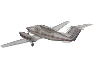 Beechcraft King Air B200C 3D Model