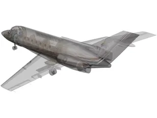 Hawker 850XP 3D Model