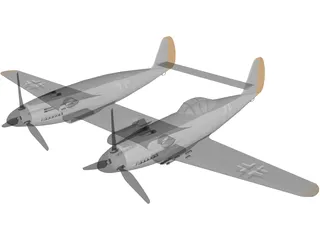 Messerschmitt ME 609 3D Model