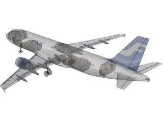 Airbus A320 FinnAir 3D Model