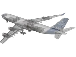 Airbus A340-200 3D Model