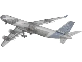 Airbus A340-300 3D Model