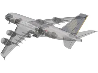 Airbus A380-800 Singapore Airlines 3D Model