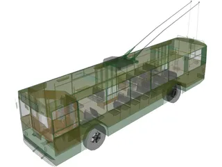 Trolleybus Russian 3D Model