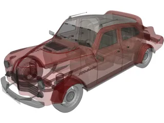 Gaz-M20 Pobeda (1970) 3D Model