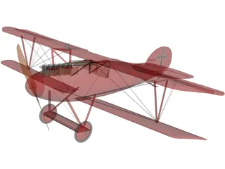 Albatros D.V 3D Model