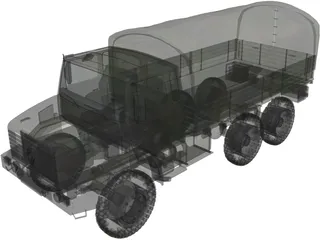 Renault GBC 180 Army Truck 3D Model