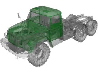 ZIL 131 3D Model