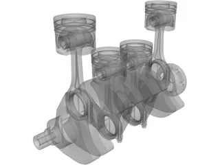 Engine Diesel 3D Model