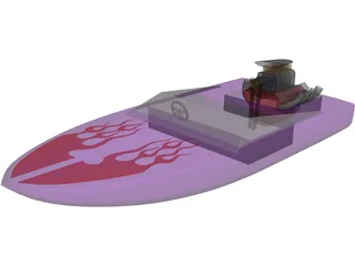 Speed Power Boat 3D Model