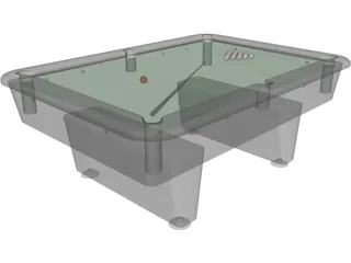 Pool Table 3D Model