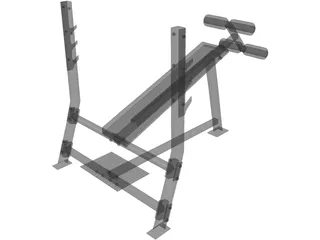 Bench Press 3D Model