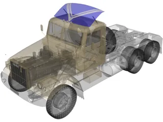 KrAZ 256 B1 3D Model