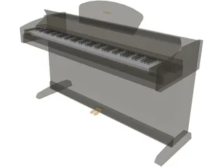 Grand Piano 3D Model - 3DCADBrowser