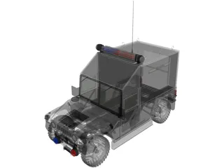 SWAT Car 3D Model