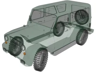 UAZ Hunter 3D Model