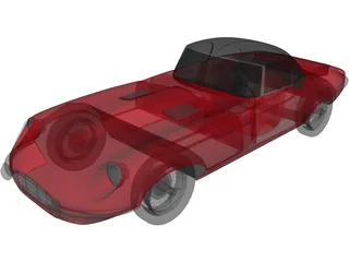 Jaguar E-type 3D Model