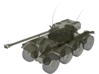 969C Tank 3D Model