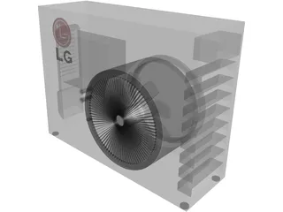 Air Conditioner LG Ext 3D Model