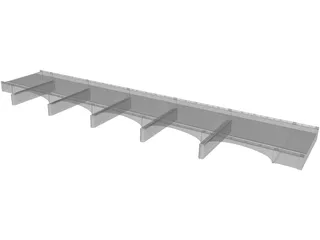 Old River Bridge 3D Model