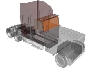 Semi-Truck 3D Model