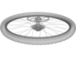 Wheel MTB Rear 3D Model