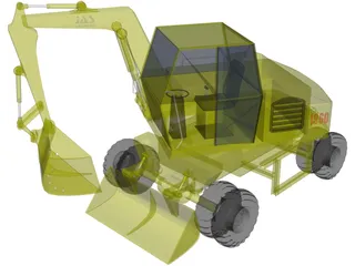 Backhoe 3D Model