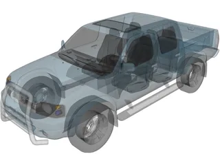 Nissan Navara D22 Turbo Pickup 3D Model