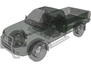 Nissan Navara D22 DX 4X4 3D Model