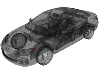 Acura RL (2005) 3D Model