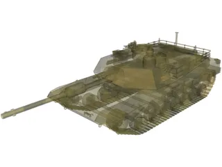 M1 Abrams Main Battle Tank 3D Model