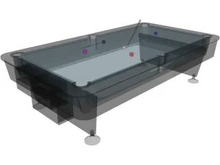 Billiard Table 3D Model