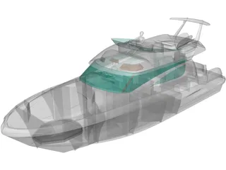 Janneau Motorboat P46 3D Model