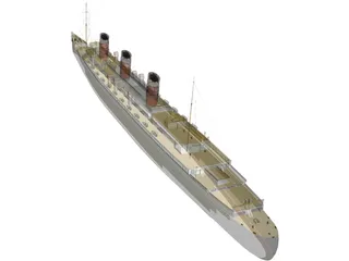 RMS Queen Mary 3D Model