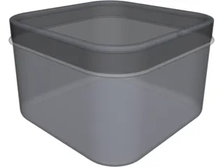 Drawn Metal Tin Can 3D Model