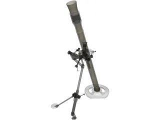 M252 Mortar Cannon 3D Model